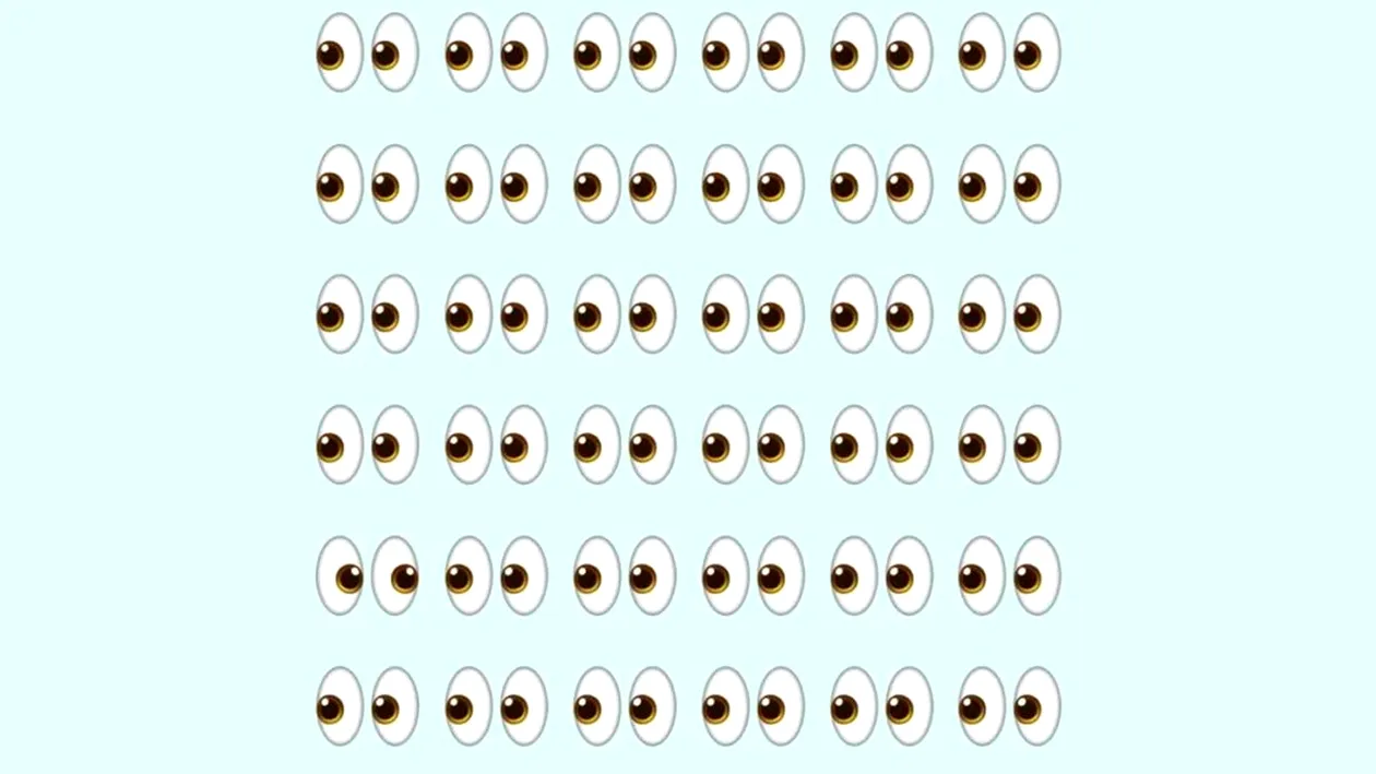 Test de logică | Ochii care nu se văd... se găsesc! Găsiți perechea de ochi diferită de celelalte