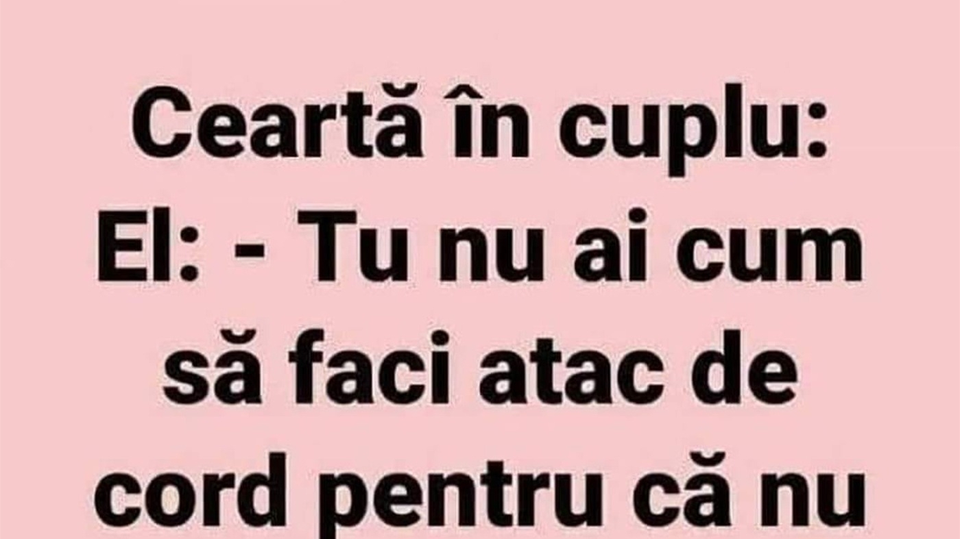BANCUL ZILEI | Ceartă inteligentă în cuplu
