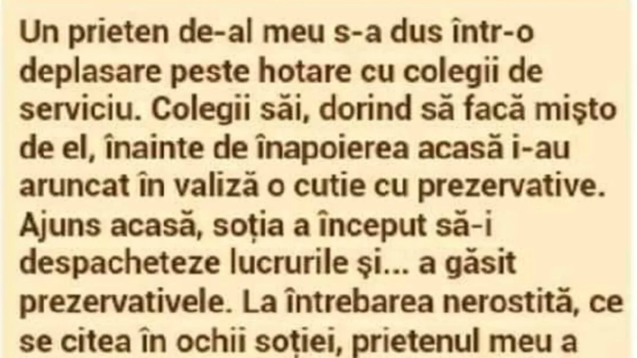 BANCUL ZILEI | Deplasare de serviciu