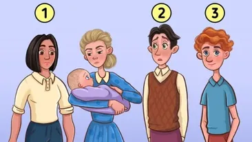 Test IQ exclusiv pentru genii | 1, 2 sau 3: Cine este tatăl bebelușului din imagine?