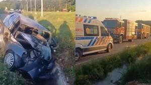 Accident grav în Argeș! Un polițist a intrat pe contrasens când se întorcea de la o misiune
