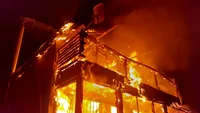 Incendiu puternic la o cabană din Cluj! O femeie a ars de vie. Operațiunile de stingere au durat mai bine de trei ore