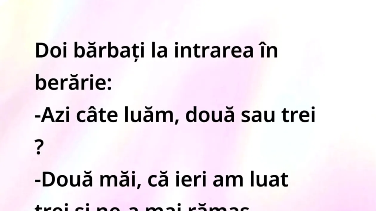 BANCUL ZILEI | Calcule bahice la intrarea în berărie