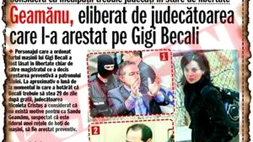 Judecator cu dedicatie pentru Gigi Becali