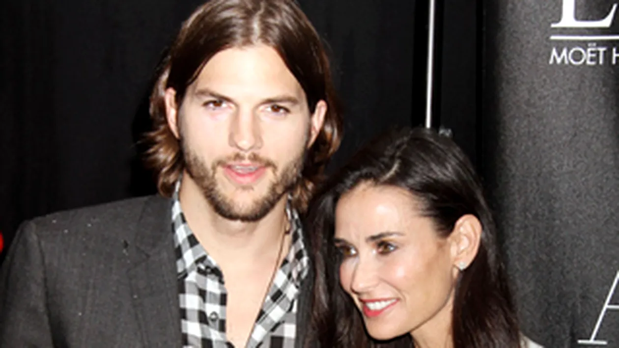 Demi Moore si Ashton Kutcher vor sa isi salveze mariajul! Participa la sedinte de terapie de cuplu