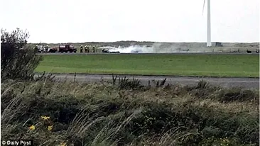 Un avion a explodat la aterizare! O persoană a murit în urma deflagraţiei
