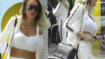 Bianca Drăgușanu a ieșit în parc cu „cireșele” la vedere