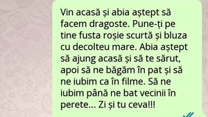Bancul sfârșitului de săptămână | "Vin acasă și abia aștept să facem dragoste"