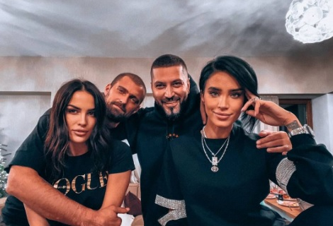 Adelina Pestrițu a petrecut de Revelion cu Gabriel și Ioana Tamaș. Ce ținută a purtat bruneta în noaptea dintre ani