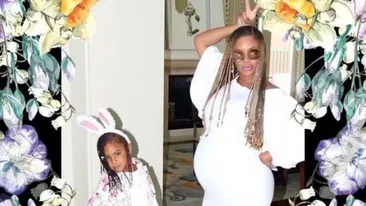 Celebra BEYONCE s-a fotografiat în cea mai adorabilă ipostază de viitoare mămică. Fiica ei cea mare îi sărută burtica de gravidă
alături de fiica ei cea mare BLUE IVY