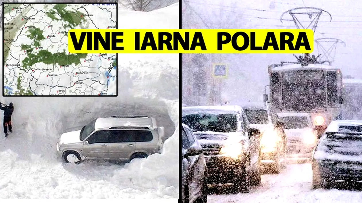 ANM: Vine iarna polară în România. Zăpezi uriașe și temperaturi istorice