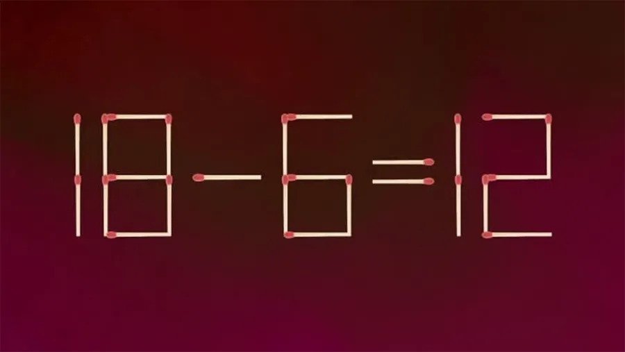 Test IQ cu chibrituri | Corectați 10+6=12, mutând un singur băț!