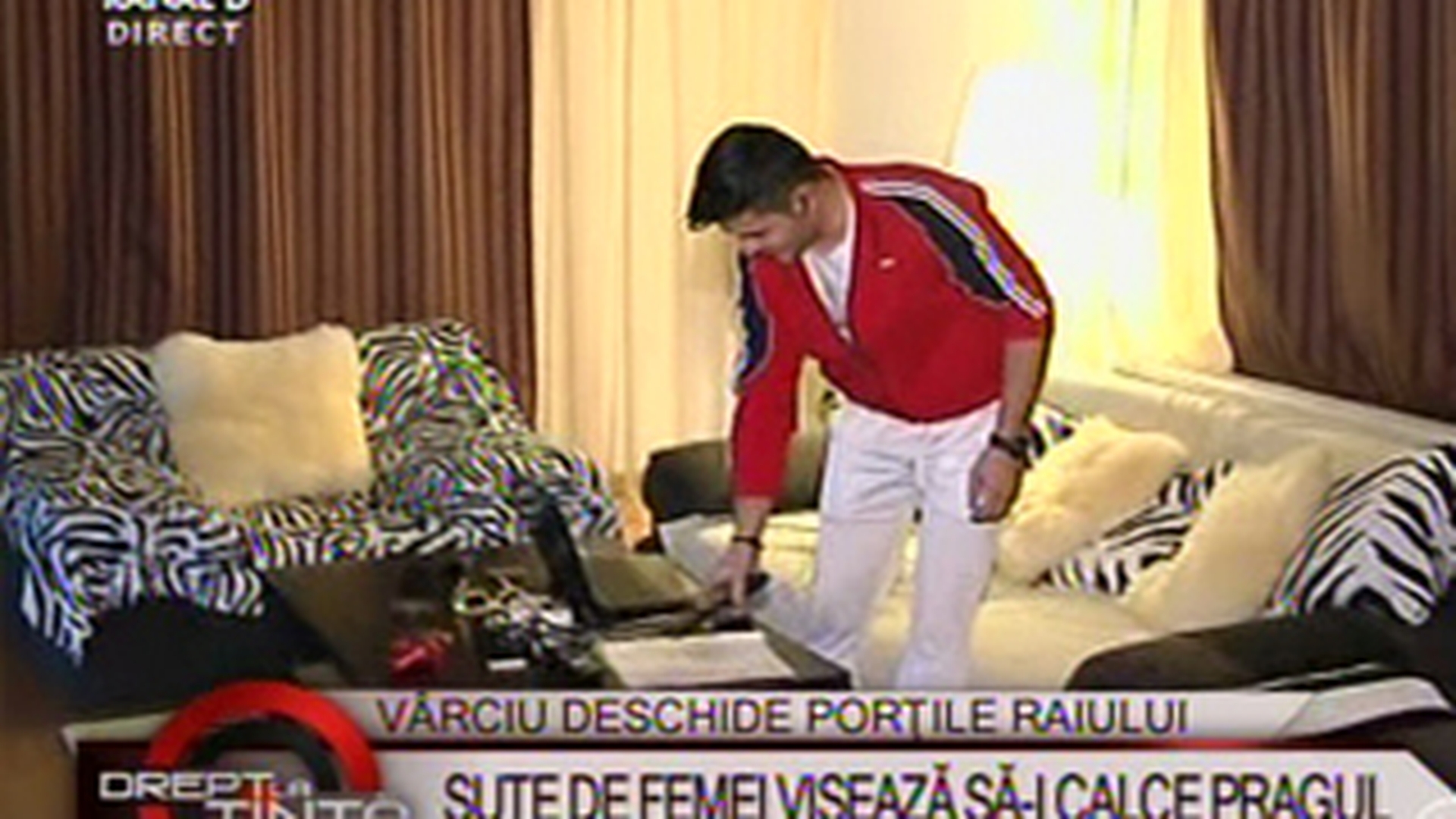 VIDEO Primele imagini acasa la Liviu Varciu! Uite ce femeie il asteapta in dormitor!