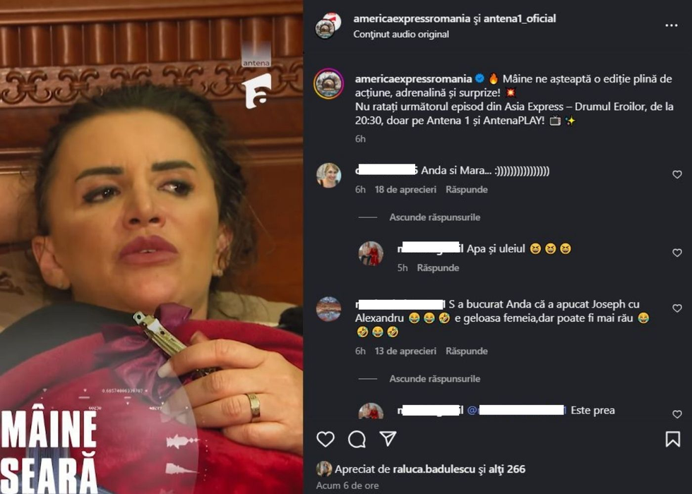 Care ar putea fi motivele unei despărțiri între Anda Adam și Joseph Eudor. Detaliul observat de fani la Asia Express