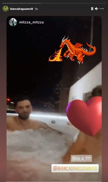 Bianca Drăgușanu, momente de răsfăț într-un jacuzzi alături de un bărbat? Cine este musculosul care apare pe filmarea în care este etichetată diva | VIDEO