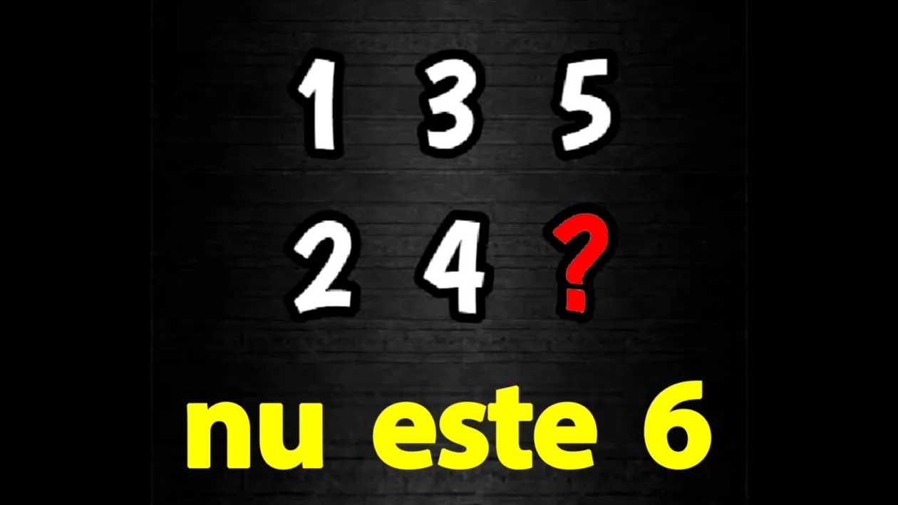 Test IQ exclusiv pentru genii | Care număr lipsește? Nu, nu este 6
