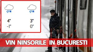 Vin ninsorile în București, mai devreme decât ne așteptam. Pe ce dată ninge, potrivit meteorologilor Accuweather