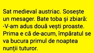 BANCUL ZILEI | "De acum, împăratul se va bucura primul de noaptea nunții tuturor!"