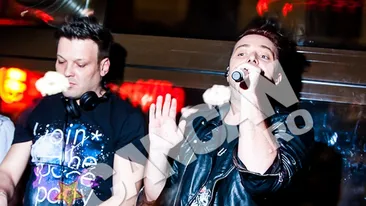 A serbat ziua de nastere a iubitei in clubul unde avea concert! Tudor de la Fly Project i-a facut urarile direct de pe scena
