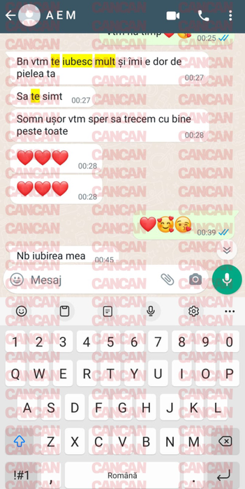 Adriana, mesaje de iubire către Uku