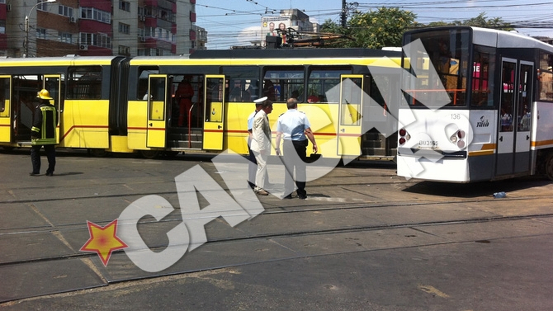 Accident grav in Capitala! 28 de raniti, printre care si un copil, dupa ce doua tramvaie s-au ciocnit in Rahova!