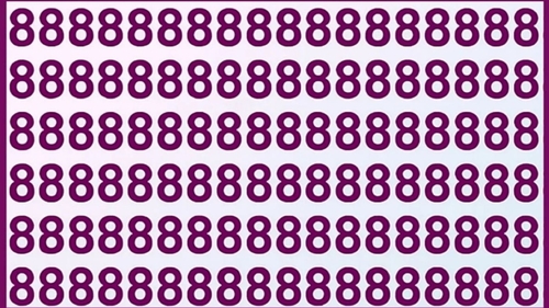 Test de inteligență | În acest șir de numere '8' se ascunde un intrus. Găsește-l 10 secunde!
