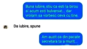 BANCUL ZILEI | Șeful și secretara decedată
