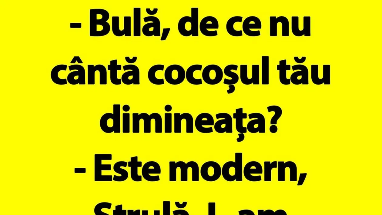 BANC | Cocoșul modern al lui Bulă