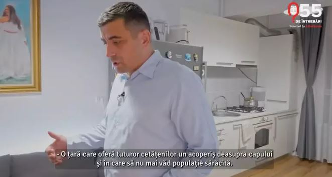 Imagini din apartamentul în care George Simion locuiețte cu chirie - în București/ sursă foto: libertatea