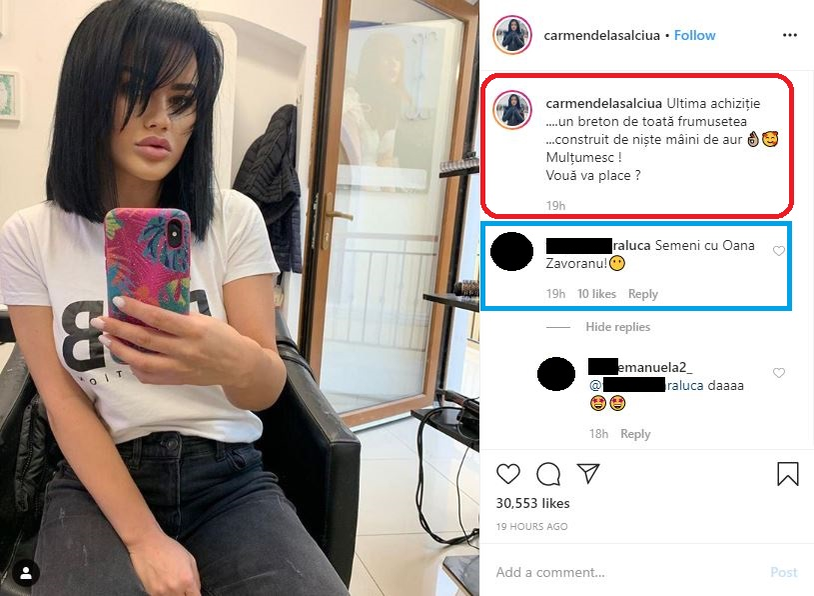 Carmen de la Sălciua s-a tuns și și-a făcut breton lung! Cât de bine seamănă artista acum cu Oana Zăvoranu