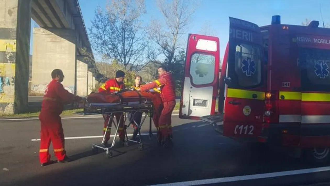 Scene de coşmar pe DN1! O femeie s-a aruncat de pe pod