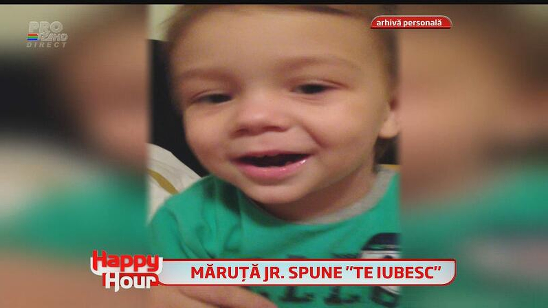 Cea mai frumoasă declaraţie de dragoste pentru fetiţa lui Pepe. Fiul lui Măruţă i-a spus Mariei cel mai sincer "Te iubesc"