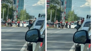 Bariera din Pipera s-a blocat și a paralizat traficul! Pietonii au ridicat-o cu mâna ca să poată trece