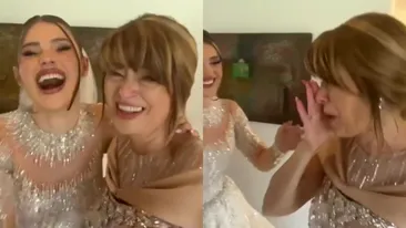 Cum s-a îmbrăcat soția lui Mugur Mihăescu la nunta fiicei sale. Soacra mică, apariție demnă de covorul roșu!