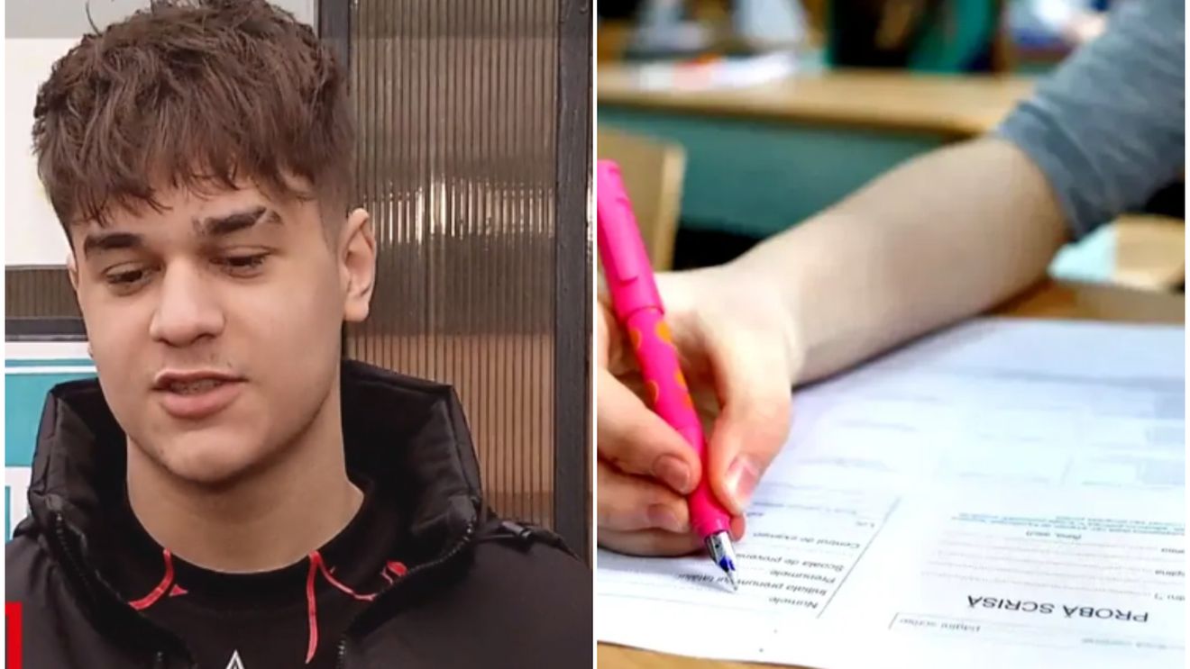 Replică ireală a elevului din imagine, după ce a dat simularea BAC-ului la Matematică: "Nu am nevoie, banii..."