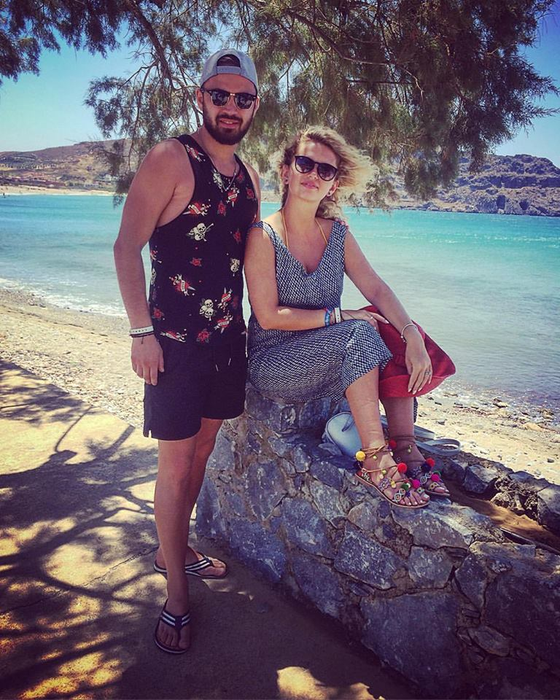 Sandra Neacşu, alături de fratele ei mai mare, Andrei.