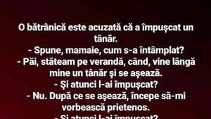 Bancul de sâmbătă | Bătrânica și tânărul