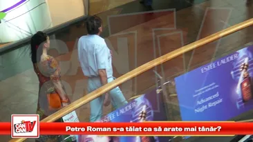 Petre Roman a iesit la mall cu pielea intinsa si bandajele la vedere