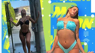 Ea este „bombonica” sexy ce adoră să se pozeze în costume de baie, cu formele la înaintare