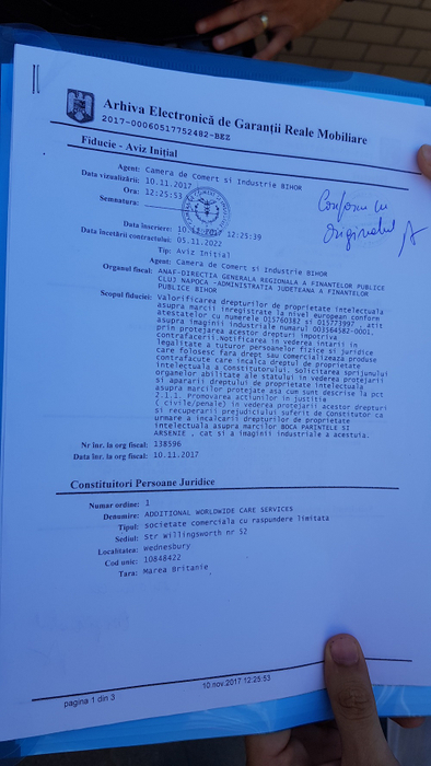 Firma lui Andor Sandor a înregistrat la nivel european mărcile "Boca Părintele" și "Arsenie", susținând că, prin acest procedeu, ar deține acum drepturile asupra numelui și imaginii părintelui Arsenie Boca