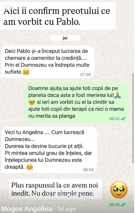Ce semn ar fi primit Angelina Mogoș după ce a fost la mormântul fiului ei, Pablo: „Ultima săptămână mi-a dat de gândit”