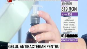 În plină criză a coronavirusului, gel antibacterian ”minune” la Prima TV. Antireclamă pentru geluri concurente, teleshopping cu iz de speculă