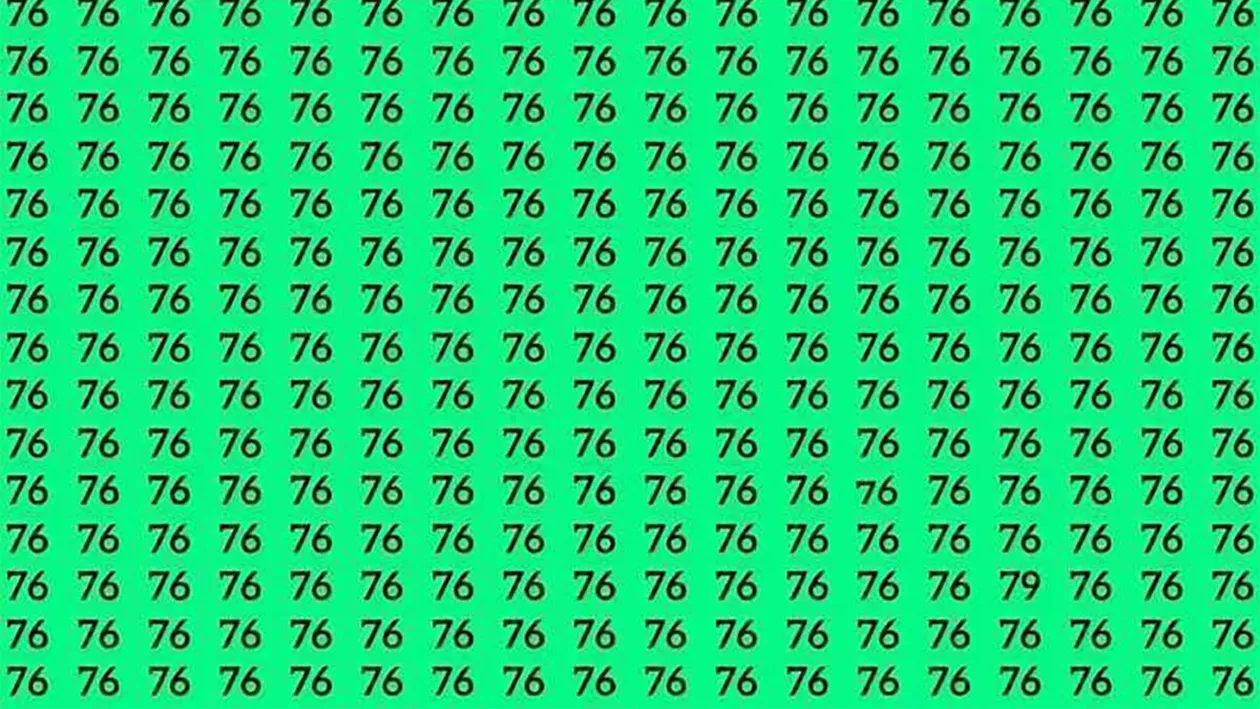 Test de perspicacitate | Doar 1 dintre 50 de oameni poate găsi numărul 79 în maximum 5 secunde