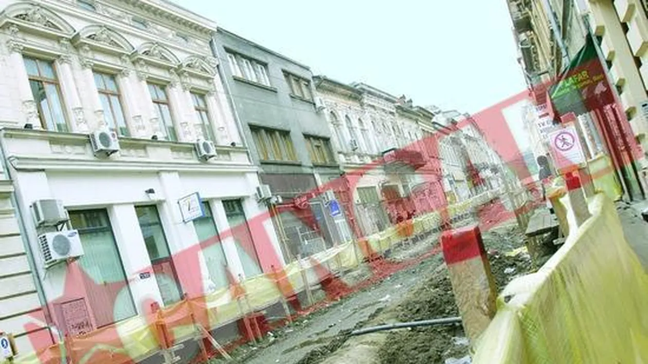 Lucrarile la centrul istoric al Capitalei bat pasul pe loc