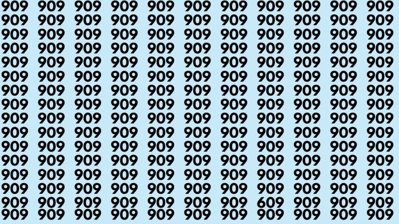 Iluzia optică ce îţi testează IQ-ul | Găseşte numărul "609" în doar 15 secunde! Doar cei cu ochi de vultur pot face asta