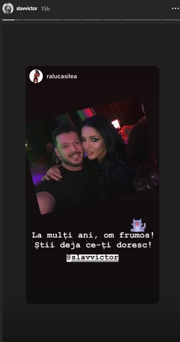 Așa ceva mai rar! Ce mesaj i-a trimis fosta iubită lui Victor Slav de ziua lui