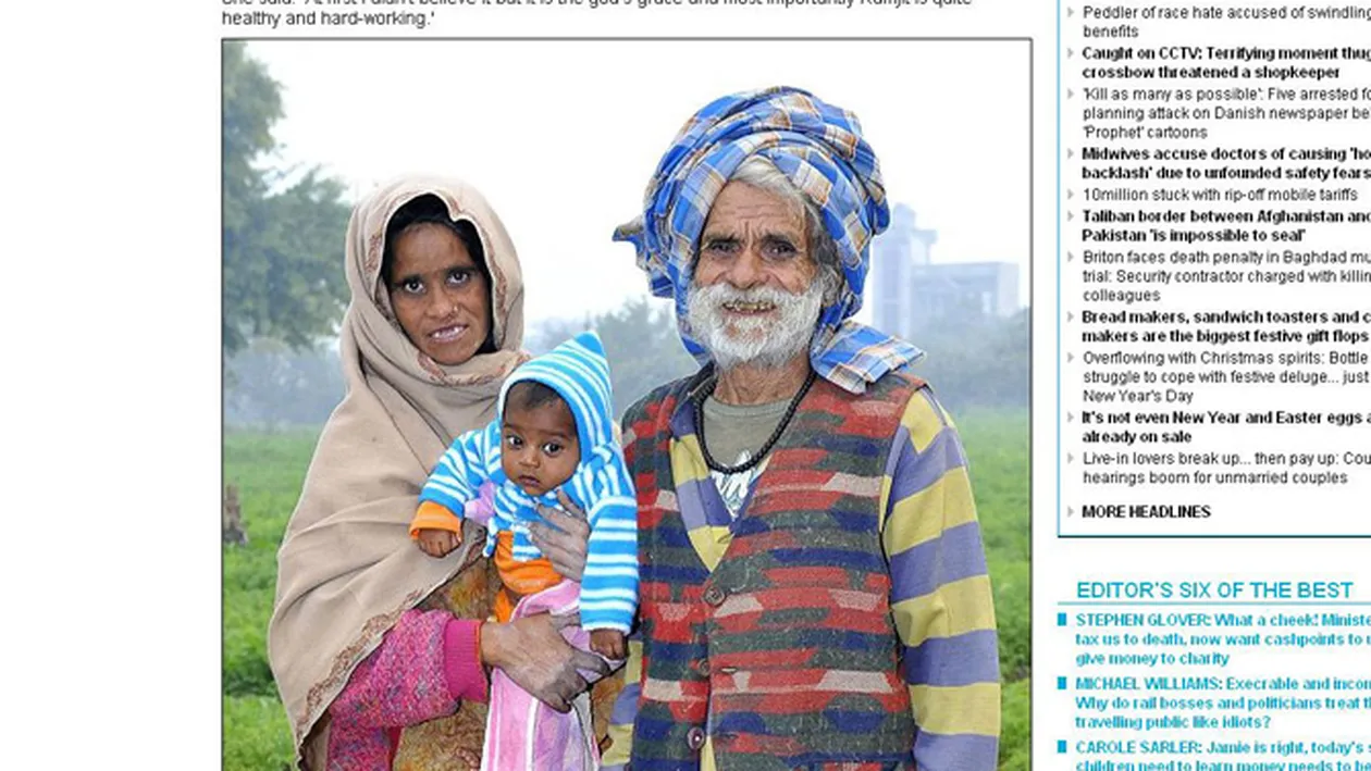 Un indian este cel mai batran tata din lume! Are 94 de ani