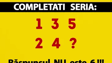 Test IQ cu 10 întrebări | Prima: Completați seria 1, 2, 3, 4, 5? Nu este 6!