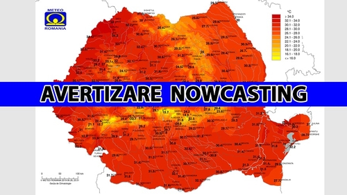 ANM, avertizare de vreme severă imediată. Fenomene meteo ciudate în cea mai călduroasă zi din 2019