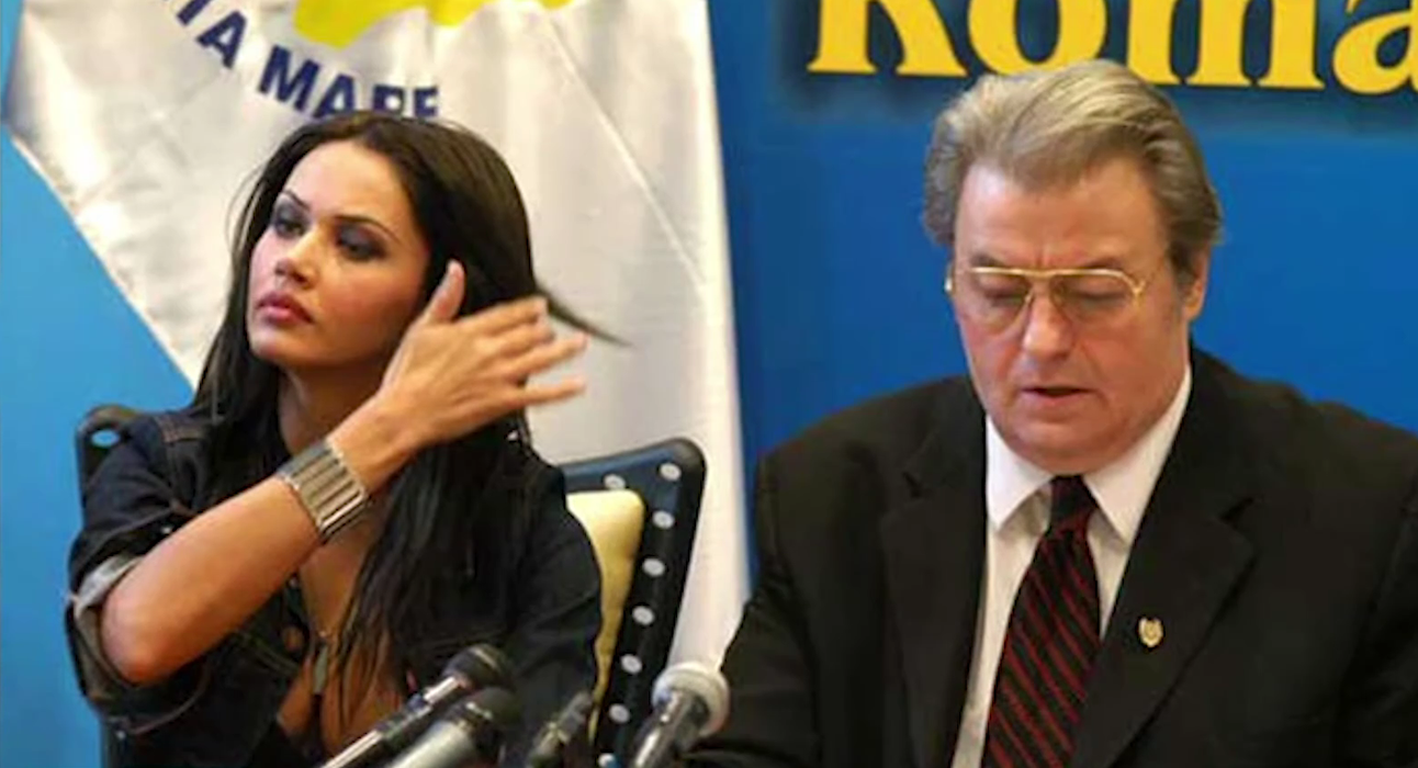 Oana Zăvoranu și Corneliu Vadim Tudor/ Sursa foto: Captură video